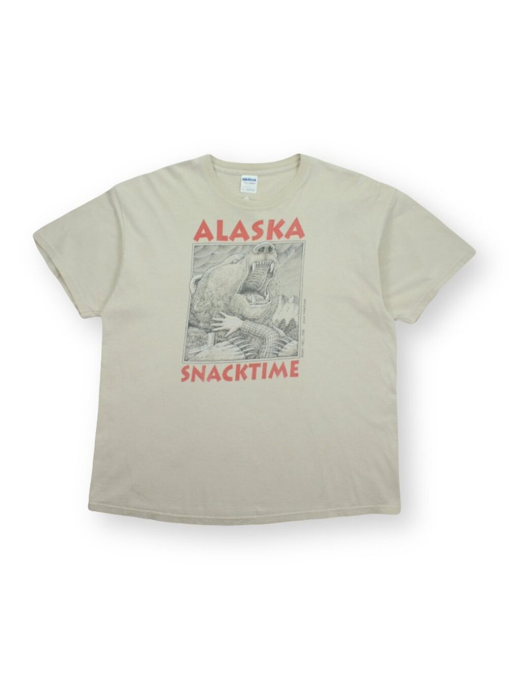 Vintage Ray Troll Alaska Snacktime Bear Graphic Tee XL